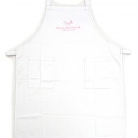 ビーガン専門店ピースカフェ・ハワイ様の名入れロゴ刺繍入りエプロン