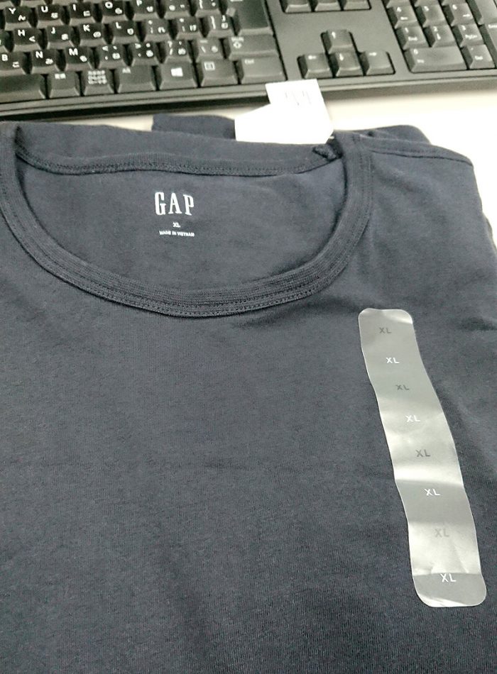 持ち込みプリント加工したGAP（ギャップ）のTシャツ