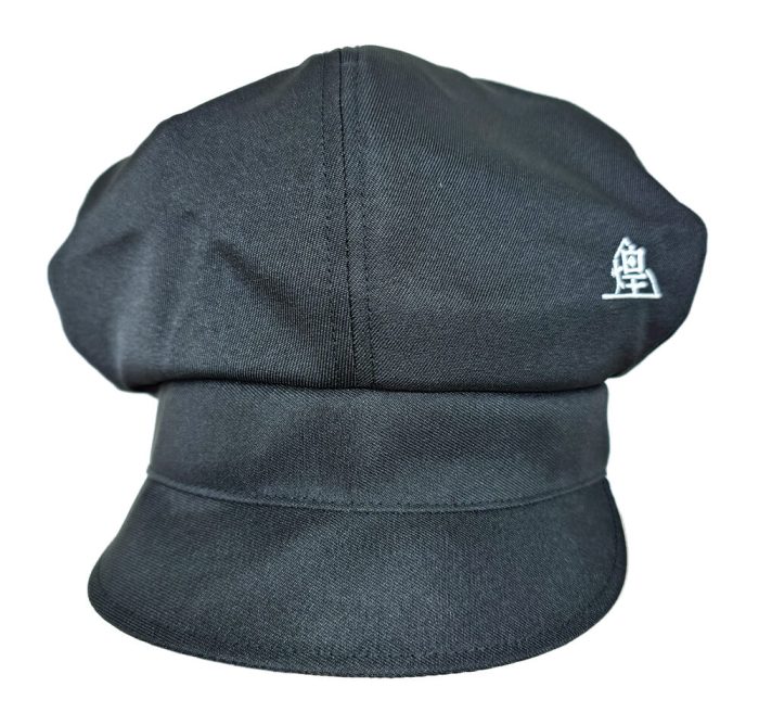 SPARK煌さまのロゴ刺繍入りオリジナルキャスケットの正面からの撮影写真