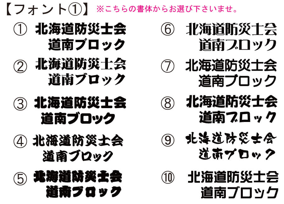 提案した書体