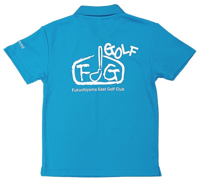 福知山東ジュニアゴルフチームのロゴ入りポロシャツ