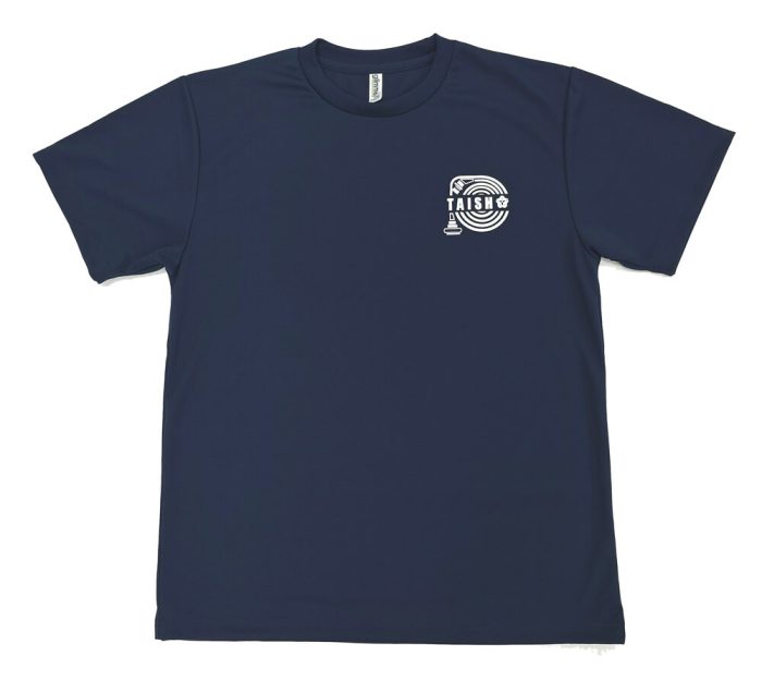 消防団Tシャツの左胸にもオリジナルプリント