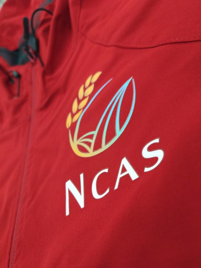 フルカラー熱転写プリント部分の拡大アップ写真