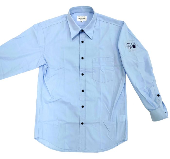 スターバックス周年記念シャツの左袖部分に入れた刺繍