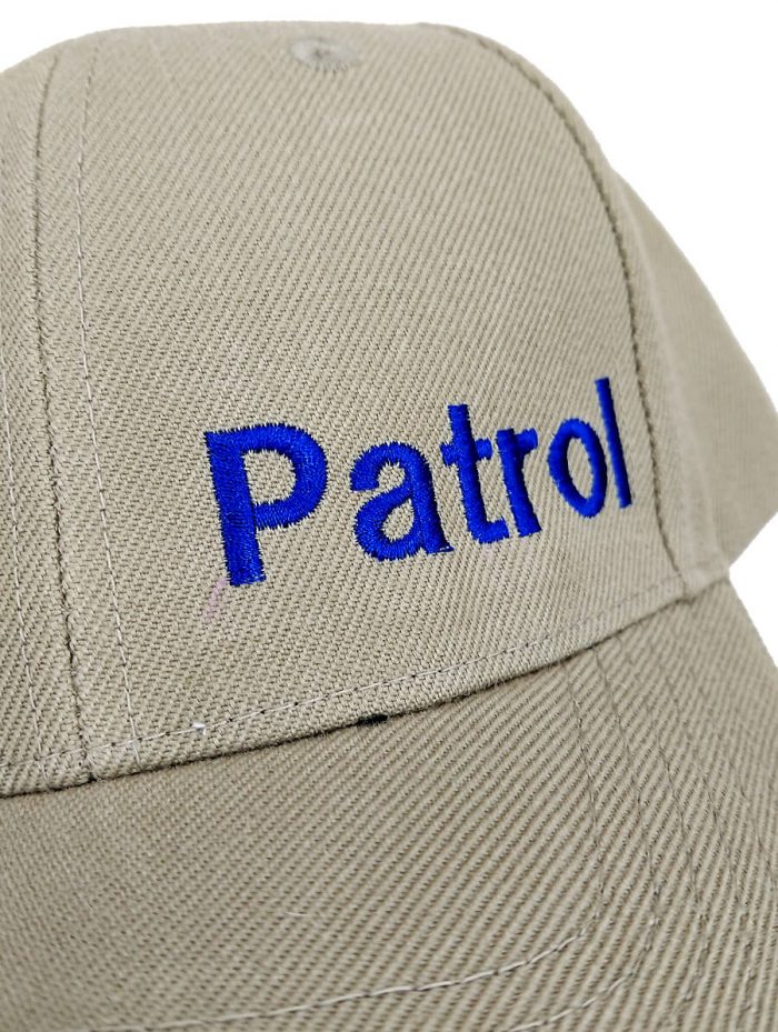 Patrolのネーム刺繍部分の超拡大アップ写真